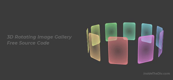 CSS 3D Rotating Image Gallery