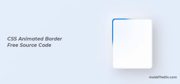 CSS Animated Border Profile Card