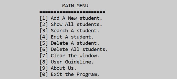 Feature of Student Management System