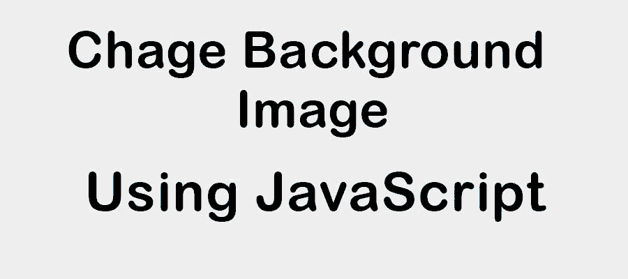 change background image using javascript