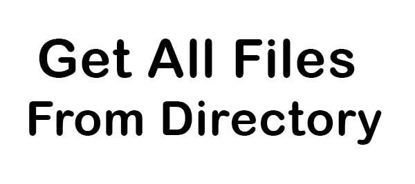 get all files in directory