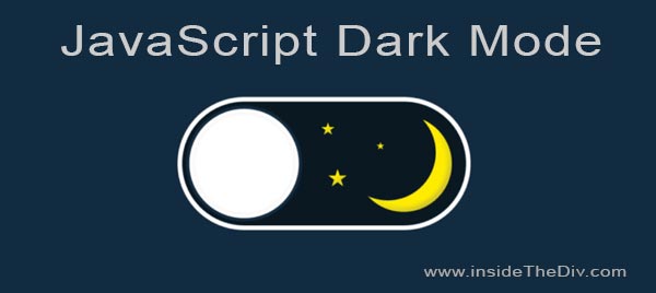 how to make website dark mode css html javascript example