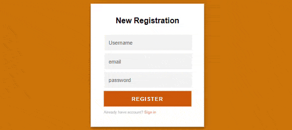 login and signup page template with on click switch feature