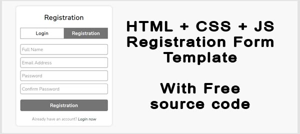 registration form template free download