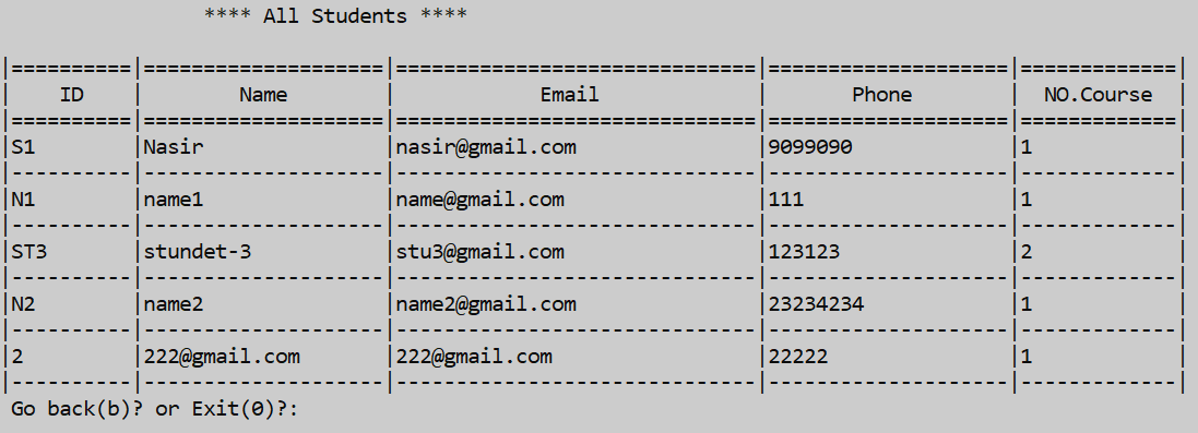 print all line from text file in c